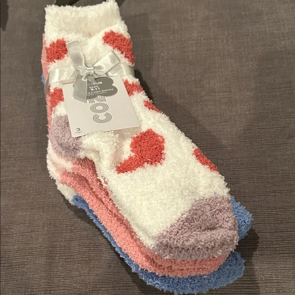 SOCK HUB Valentines Cozy Socks 3 Pairs NWT