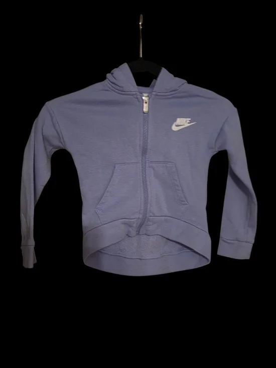 Nike Girls Toddler Full Zip Fleece Hoodie Lavender Purple Size 5 (4-5T)