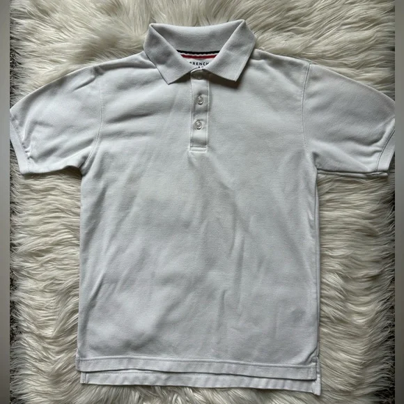 Boys’ white polo shirt