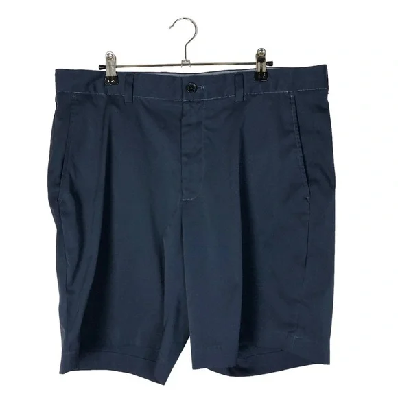 Brooks Brothers Navy‎ Blue Flat Front Chino Shorts 36