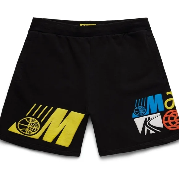 Market Fleece Cotton Shorts  Black size Men's Large