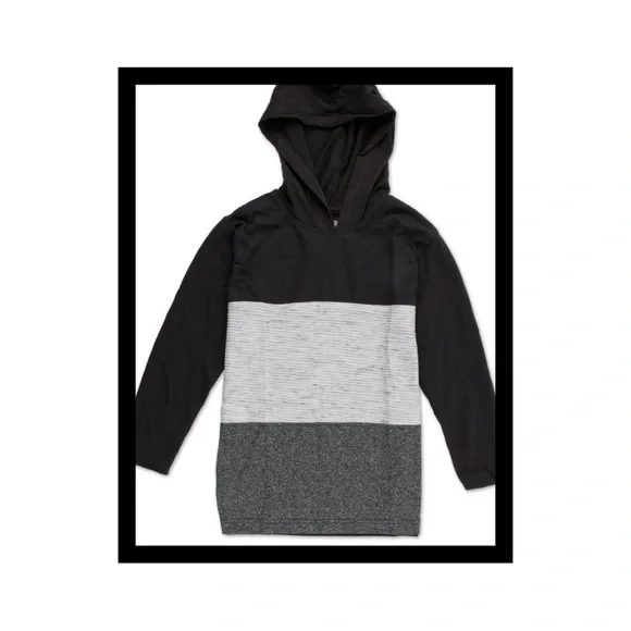 ‼️‼️Clearance -Boys Stripe Print Hooded Shirt