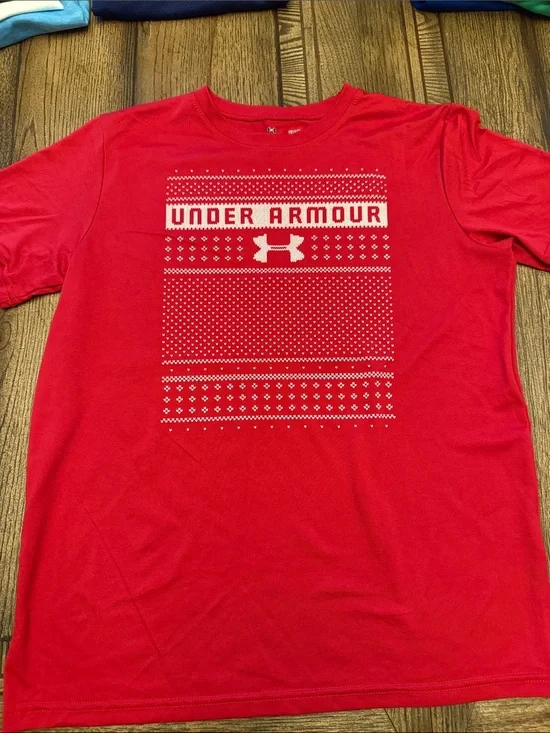 Under Armour Red Short-Sleeve Graphic Performance Tee