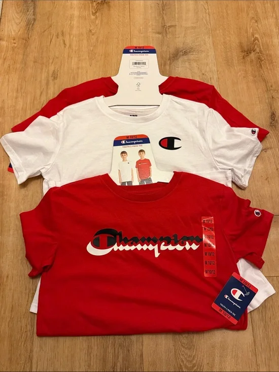 Champion Kids Short Sleeve Logo Tee (2 pack)