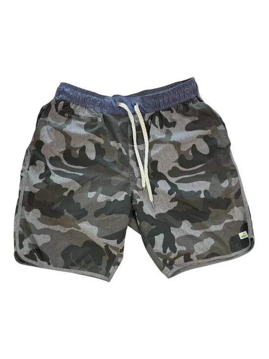 Vuori Men's Banks Shorts Grey Camo Size Medium Athletic Training Casual