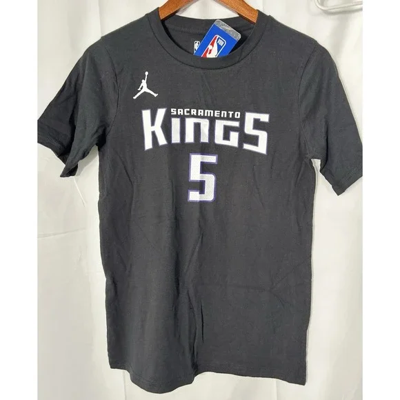 Sacramento Kings De'Aaron Fox #5 Nike City‎ T-Shirt Youth Size Large 14/16 NWT