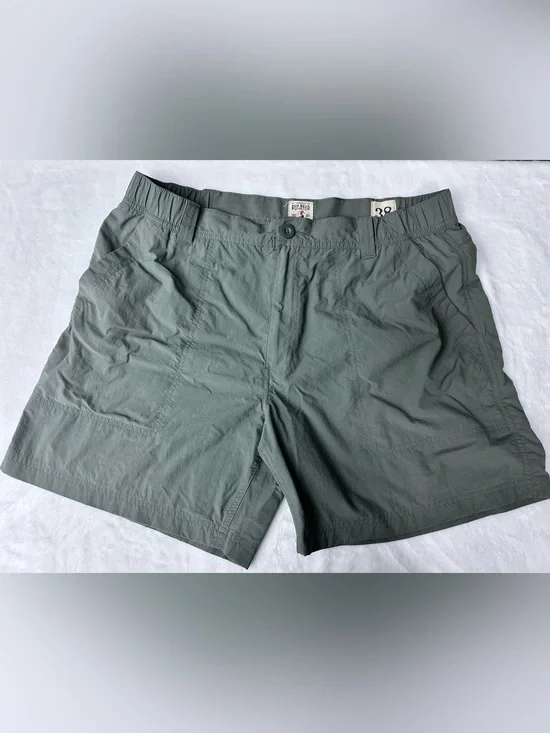 RedHead Brand Co. Men's Olive-Green Flat Front Outdoor Shorts 4 Pockets Size 38
