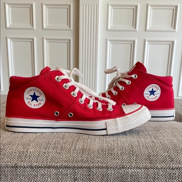 Converse All Star Red Canvas Sneakers