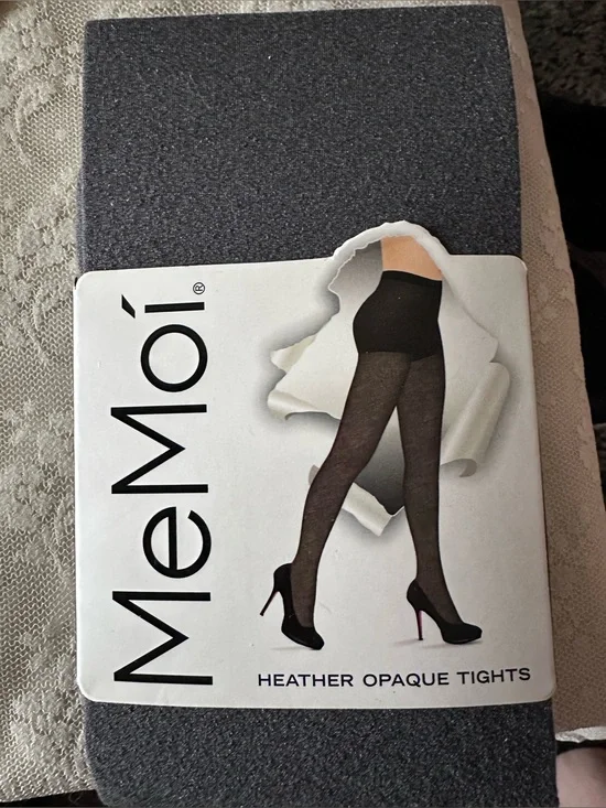 Memoi Pantyhose Small/Medium Black Heather