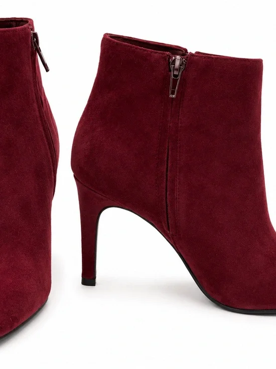 Banana Republic Burgundy Suede Ankle Booties