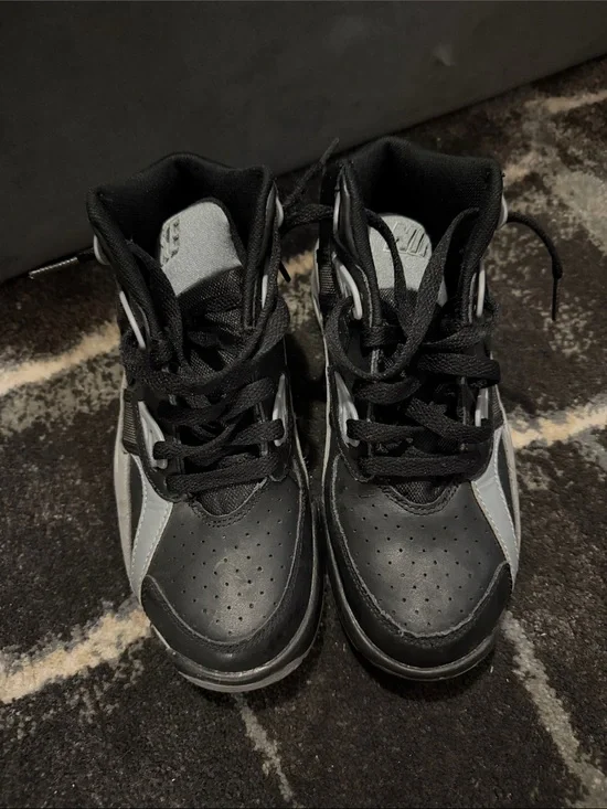 Nike Kids Black and Gray High-Top Sneakers