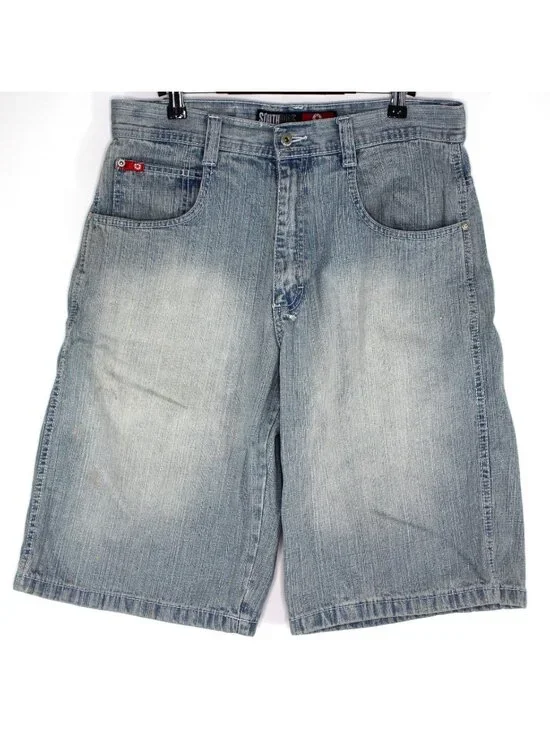 Vintage Southpole Mens 32 x 13 Y2K Jean Shorts Jorts A1757