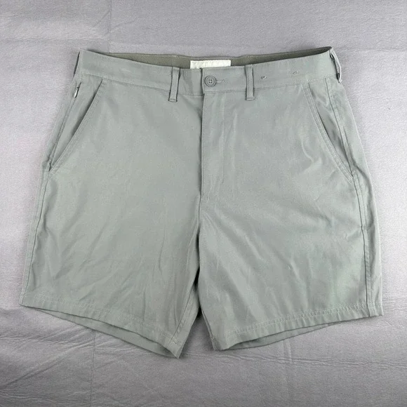 Abercrombie & Fitch Mens Go-To Shorts Gray Technical 7