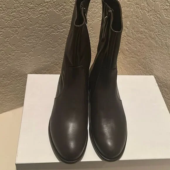 Leonardo Principi Ankle Boots Brown Leather Italian Luxury Minimalist Contempora