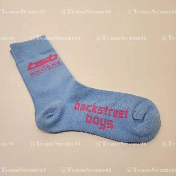 Backstreet Boys Blue & Pink Crew Socks // Into the Millennium Sphere Las Vegas