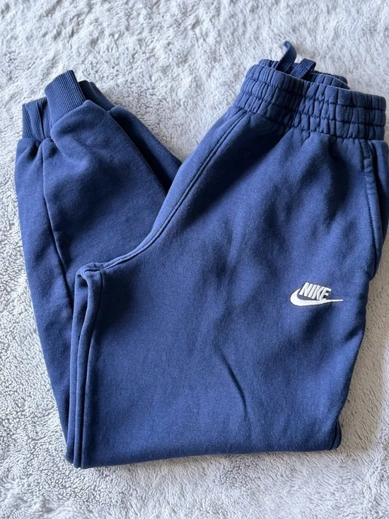 Nike Kids Navy Blue Jogger Sweatpants
