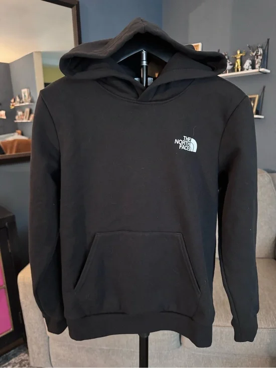 The North Face Black Pullover with White Logo