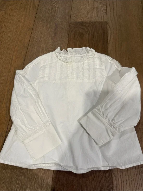 Janie and Jack Lace Pleated Blouse - 4