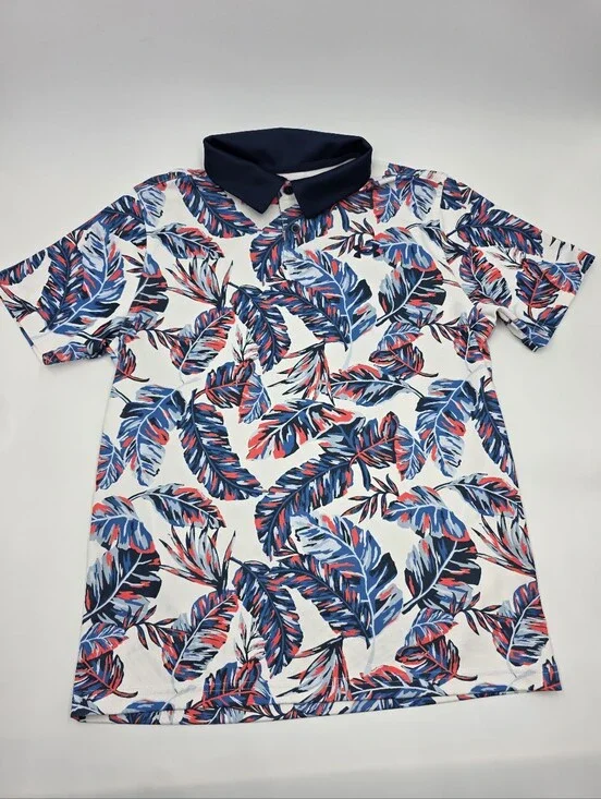 Under Armour boys' print performance polo size L