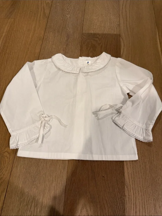 Strasburg Lace Trimmed Blouse - 4Y