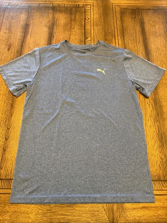 Puma Blue Heather Short Sleeve Performance Tee