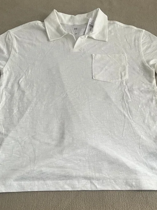 Gap Kids Boys White T-shirt Short Sleeves Size M 8 NWT