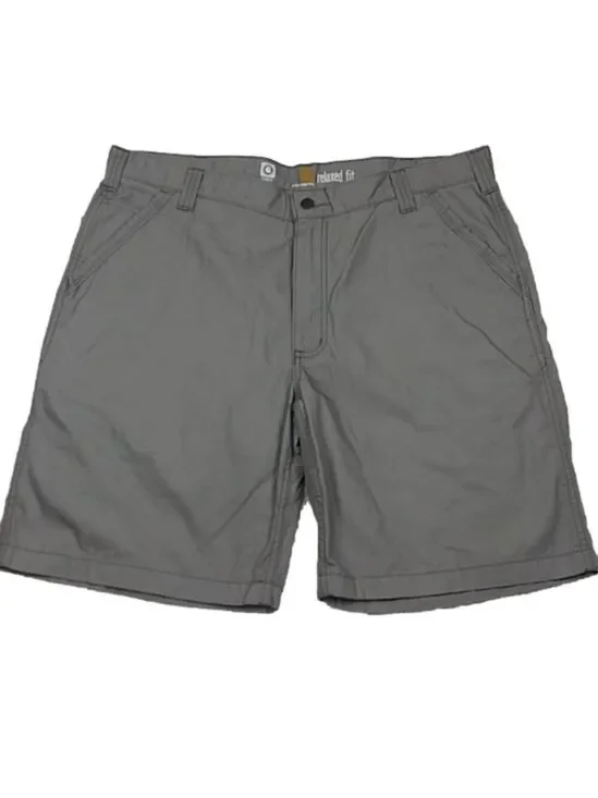 Carhartt Force Relaxed Fit Men's Gray Mid Rise Button Zipper Cargo Short
