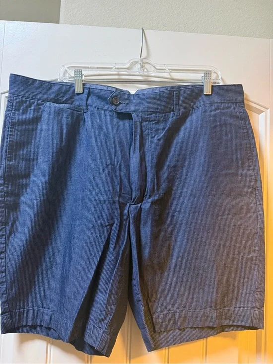 Daniel Cremieux Navy Blue Mens Flat Front Shorts