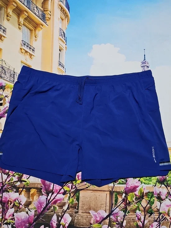 Brooks Men's Athletic Shorts in Vibrant Blue XXL