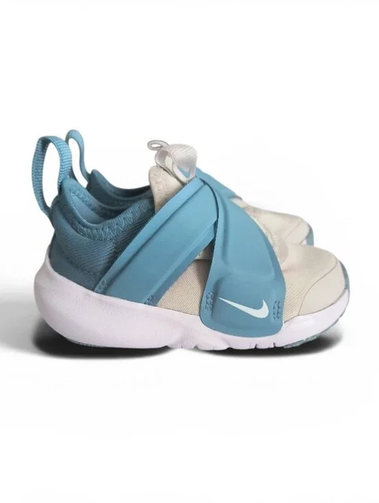 Nike Flex Advance TD Light Bone & Glacier Blue Infant Sneakers Size 4C