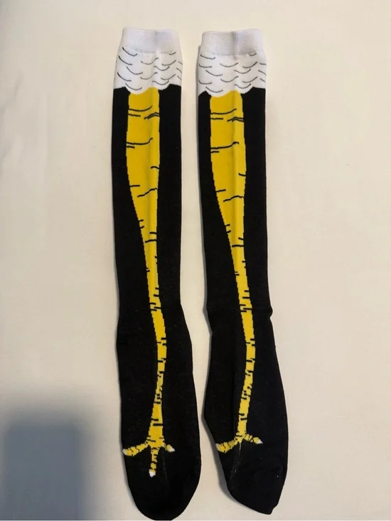 Chicken Leg Graphic Knee-High Socks