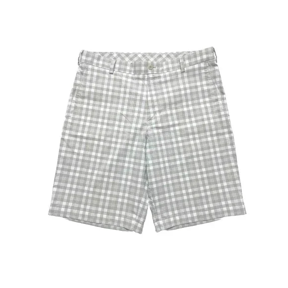 Nike Golf Shorts Dri-Fit Performance Plaid Flat Athletic Men’s Size 35