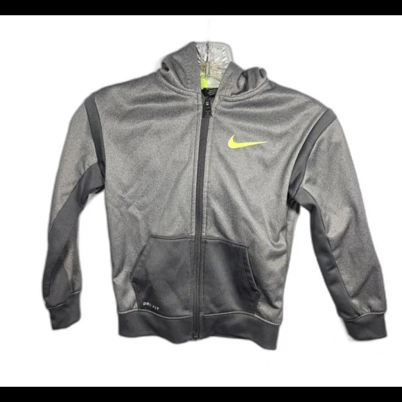 Nike Therma -Fit Youth Full Zip Jacket Gray Size 6 (5-6 yrs). Great Condition
