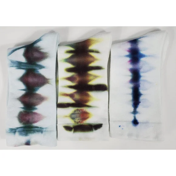 Hand-Dyed Bamboo Socks: Women's Tie-Dye, Eco-Friendly (Set of 3)