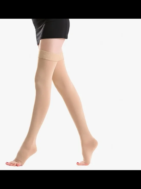 HBM 23-32 mmHg Thigh High Compression Stockings for Women and Men
