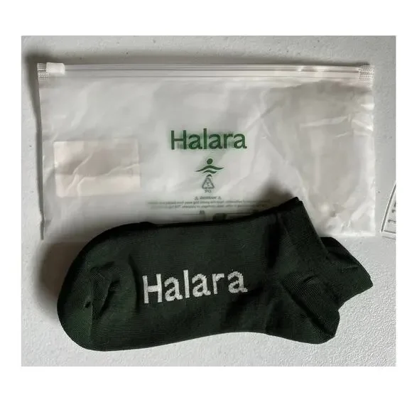 Halara No Show Ankle Socks Green Low Cut Athletic Casual Unisex OS