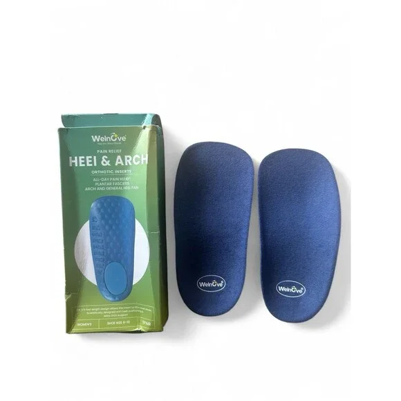 Welnove Pain Relief Heel & Arch Orthotic Inserts  Plantar Fasciitis Women's 6-10