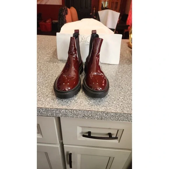 AGL Chelsea Boots Women 39.5 Burgundy excellent