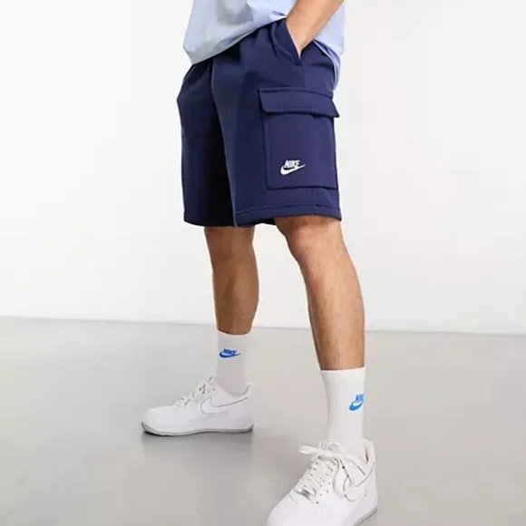 Nike Club Cargo Shorts-Navy Size Small