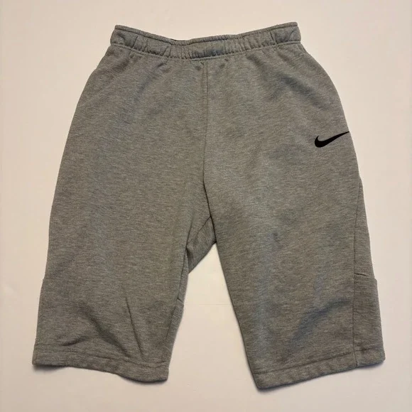 Nike Dri-FIT Sweatshorts Mens Medium Grey Athletic Basketball Swoosh Training