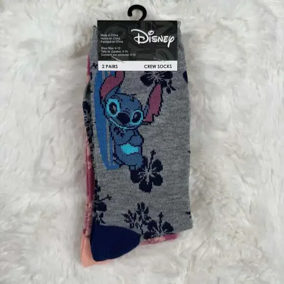 Disney Lilo & Stitch & Angel Crew Socks