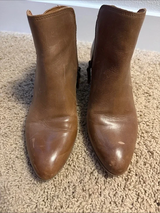 Frye Women's Brown Leather Ankle Boots