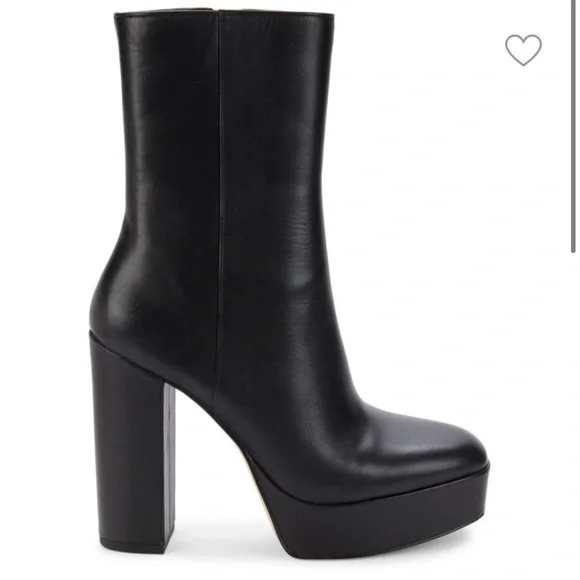 New Stuart Weitzman Party Block Heel Platform Ankle Boots