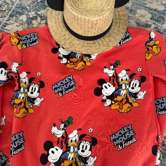 Dsney Minnie‎ Mickey Sweatshirt H&M Girls Size 8/10 sister set
