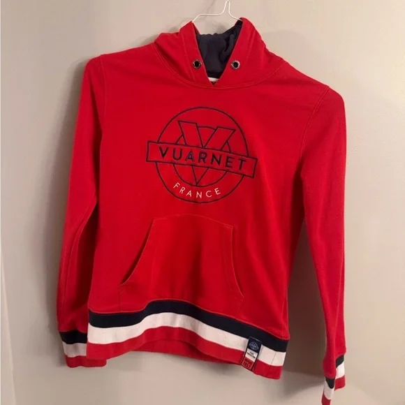 Vuarnet France Red Hooded Sweatshirt – Youth 10/12