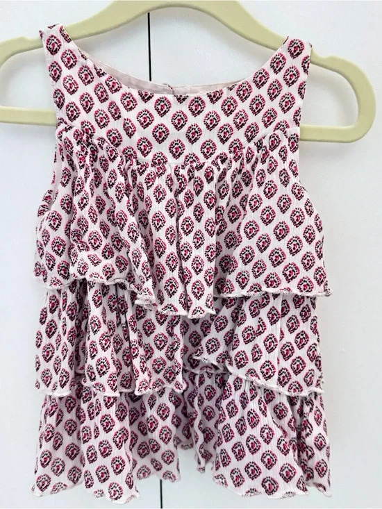 Tucker + Tate tiered sleeveless ruffle top