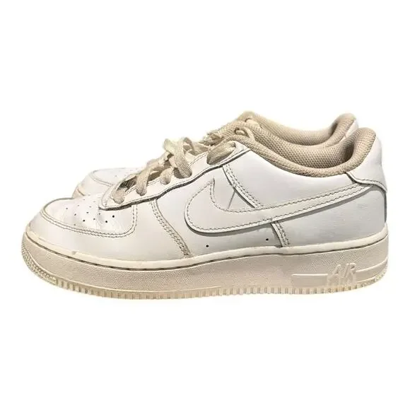 Nike Air Force 1 LE Sneaker Shoes Youth 6 Y Lace Up Leather White DH2920-111