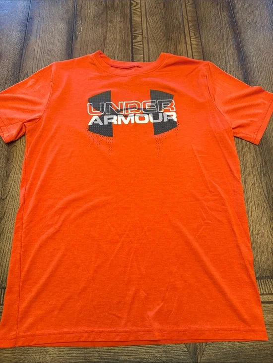 Under Armour Bright Orange Short-Sleeve Logo Tee
