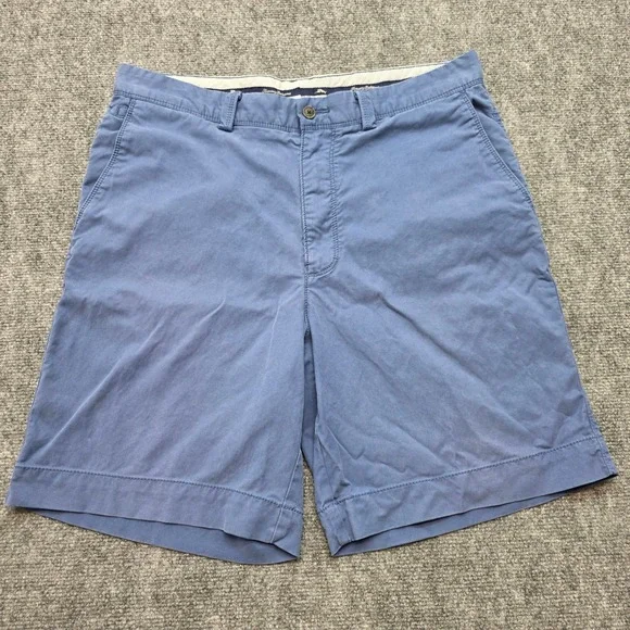 Tommy Bahama Boracay Mens Blue Cotton Tencel Blend Chino Shorts Size 33 9 Inseam