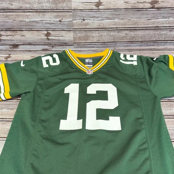 Nike‎ Aaron Rodgers Green Bay Packers Jersey Size Large Green NFL On Field 14/16